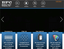 Tablet Screenshot of buildersfence.com